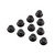 Axial - Ax31250 Serrated Nylon Lock Nut Black 4mm (10) - C3150