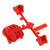 Axial - Ax31384 Ar44 Differential Cover/link Mounts Red - C3384