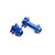 Losi - Aluminum Hub Set, Machined, Blue: Pm-mx - 362001
