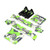Losi - Body/driver Set, Green, Silkscreened: Hammer Rey - 230099