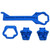 RPM - Front And Rear Upper Chassis/diff Covers, Blue - 70795