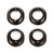 Team Associated - B6.1 Aluminum Differential Height Inserts, Black - 91793