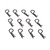 Team Losi Racing - Body Clips, Black (12): 22 - 8202