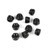TEKNO RC - M4 Locknuts- Black, 10pcs - 1202