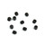 TEKNO RC - M4x4mm Set Screws- Black, 10pcs - 1602