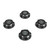 TEKNO RC - Wheel Nuts 17mm M12x1.0, Rc Logo Serrated, 4pc - 5116C