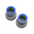 Losi - Mt Wheel, Blue Beadlock, Lt Grey(2): Mini Lmt - 41046