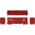 Rapido Trains - Ho Gn 40' Boxcar W/ Early Idne Chinese Red 6pk - 155002 Rapido Trains - Ho Gn 40' Boxcar W/ Early Idne Chinese Red 6pk - 155002