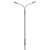 Atlas Model Railroad - Ho, 3pk, Double Arm Streetlight, Gray, Warm Led - 70000167