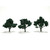 Woodland Scenics - Ready-made Tree, Dark Green 3-4 (3) - TR1508 Woodland Scenics - Ready-made Tree, Dark Green 3-4 (3) - TR1508