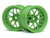 HPI Racing - Tech 7 Wheel Green 52X26X+6mm Offset (2pcs) - 116531