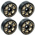 Power Hobby - 1.0" Black Brass Beadlock Crawler Wheels, for 1/24 Axial - SCX24110
