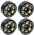 Power Hobby - 1.0" Black Brass Beadlock Crawler Wheels, 1/24 TRX4M - TRX610