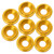 1UP Racing - 7075 LowPro Countersunk Washers, M3, Gold, 8pcs - 820709 1UP Racing - 7075 LowPro Countersunk Washers, M3, Gold, 8pcs - 820709
