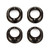 Team Associated - Aluminum Differential Height Inserts, for B6.1, Black - 91793