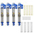 Power Hobby - 1/24 Aluminum 58mm Long Travel Shocks, Blue, for Axial SCX24 - SCX24771BLUE