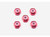 Tamiya - JR 2MM Aluminum Lock Nut Red 5Pcs - 15493
