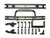Tamiya - RC 4X4 Vehicle Black Bumper - 54415