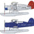 Hasegawa Models - SOC-3 Seagull USN Scout Plane 2pk 1:72 - 2394