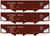 Accurail - HO 70ton OS Triple Hopper SP/T&NO 3car - 8163