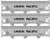 Accurail - HO 3-Bay ACF Covered Hopper UP 3car set - 8166