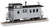 Bachmann - ON30 Wood Side Door Caboose undec gray - 26704