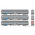 Rapido Trains - HO Budd Gallery METRA (BNSF) 3pk - 145007