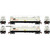 Athearn - HO GEN TankTrain A/B, GATX White/Black #75551/75567 (2) - G-1326 Athearn - HO GEN TankTrain A/B, GATX White/Black #75551/75567 (2) - G-1326