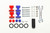 Tamiya - JR Plastic Double Rollers, Low Friction Red/Blue 13-12mm - 15525
