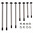 Power Hobby - Steel Lock-Nut Style Hinge-Pin Kit, for Slash 2WD/Rustler/ - 6193