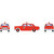 Athearn - HO ATH 1950's Sedan, Fire Chief Rescue-6  - -2221 Athearn - HO ATH 1950's Sedan, Fire Chief Rescue-6  - -2221