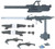 Bandai - Gundam Models - Option Parts Set Gunpla 12(Large Railgun - 2739215