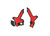 Acerbis - X-grip Frame Guard Black/red Hon - 2979621042