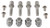All Balls - Wheel Stud Kit - 85-1077 All Balls - Wheel Stud Kit - 85-1077