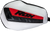Rox - Gen 3 Flex-tec Handguards Wht/blk/red - FT3-HG-BWR