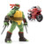 The Loyal Subjects - BST AXN Best Action Figures - TMNT - IDW Comics - 5" Raphael & Metallic Sport Bike (GID)