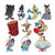 Kidrobot - Pins & Buttons - Ren & Stimpy - 20pc Enamel Pins Display - 20 Pack