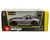 Bburago 1:24 Dodge Viper Srt 10 Acr (grey With Matte Black Top And Red Stripe)- Diecast