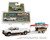 Greenlight 1:64 Hitch & Tow Series 26 2022 Ram 2500 Limited Longhorn Bright White & Walnut Brown With Canoe Trailer With Canoe Rack, Canoe, And Kayak- Diecast