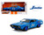 Jada 1:24 1972 Plymouth Gtx Blue With Chevron Graphic Bigtime Muscle- Diecast