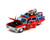 Jada 1:24 Ghostbusters X Transformers Ecto-1 With Optimus Prime Graphics Red With Autobots Logo Hollywood Rides- Diecast