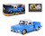 Motormax 1:24 1966 Chevrolet C10 Stepside W/ White Top Lowrider (blue) Get Low- Diecast