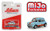 Schuco 1:64 Mijo Exclusives European Classics Mini Cooper (light Blue With Orange Stripes) Limited To 2400 Pieces- Diecast