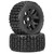 Duratrax - Brutus F/R 5.7" Monster Truck Tires MTD 24mm Black Ripper (2) - 565010