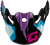 Gmax - Mx-96 Splinter Visor W/screws Black/purple/blue - G096016