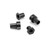 Jconcepts - RC10B7 aluminum caster hat bushings, 0 and 3mm, 4pc - black - 5196-2