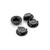 Jconcepts - 17mm Punisher "clutch" wheel nut, 4pc - black - 5021-2