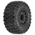 Pro-line Racing - Aztek SC 2.2"/3.0" M2 (Medium) Tires Mounted on Raid Black 6x30 Removable Hex (12mm & 14mm) SC Wheels for Slash 2wd, Slash 4x4, ProTrac & Senton 4x4 Front or Rear - 1026210