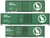 Accurail - HO GN Glacier Green Steel Boxcar 3pc Set - 8181