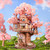 Robotime - Sakura Tree House, DIY Wooden 3D Puzzle - TGS04